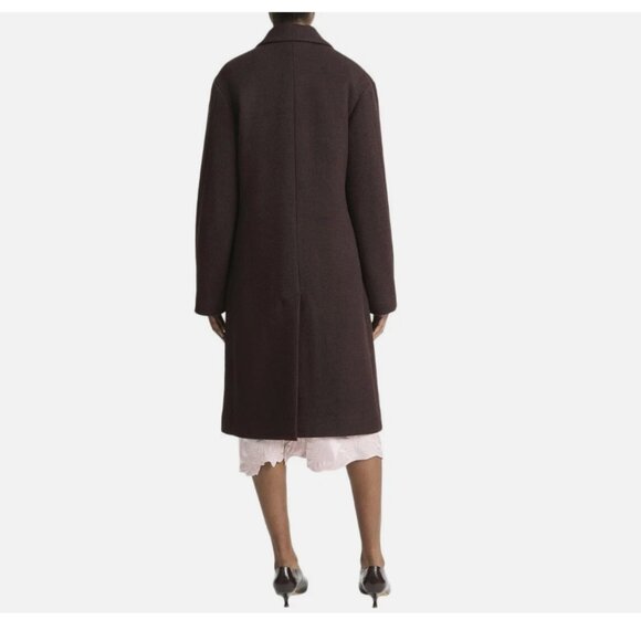 Vince Textured Wool-Blend Double Breasted Fill Coat - Picture 4 of 11